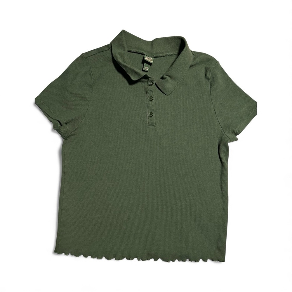Wild Fable Olive Button-Up xl polo